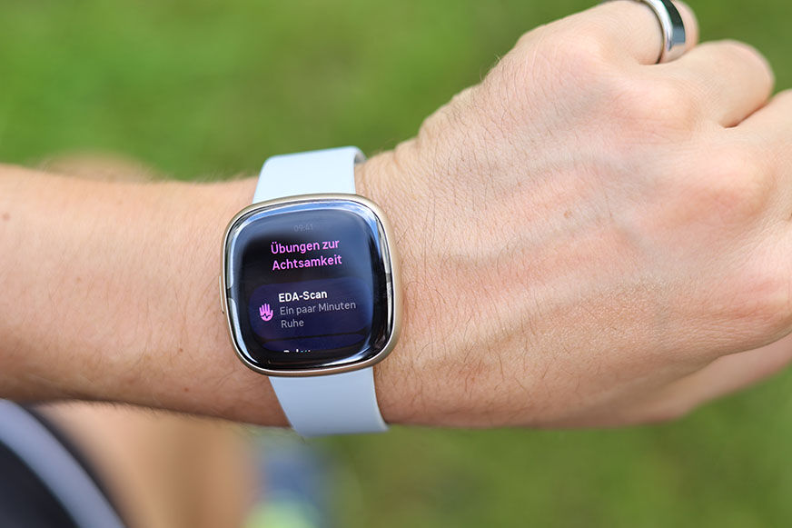 You can see the mindfulness exercises on the Fitbit Sense 2.